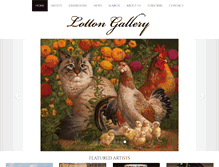 Tablet Screenshot of lottongallery.com